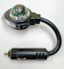 BLACK WIDE ANGLE READING AUTO 12-VOLT FLEXIBLE MAP LIGHT AND COMPASS RL ...