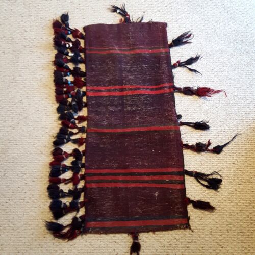 Alforja de camello de lana tribal Baluch tejida a mano y anudada, gruesa, pesada - Imagen 10 de 11