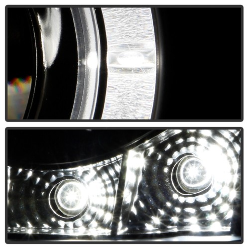 Blk 2005-2010 Pontiac G6 LED Halo Projector Headlights Lamps Left+Right 05-10 - Picture 9 of 11