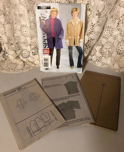 BUTTERICK SEWING PATTERN Uncut 3997 EASY SEE N SEW Ladies Jacket SZ 20, 22, 24 - Picture 5 of 5