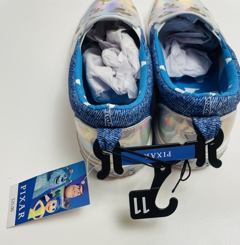 DISNEY PIXAR Unisex Slip On Sneakers Shoes Blue Woman Size 11 Men 9.5 GROUND UP - Picture 6 of 7