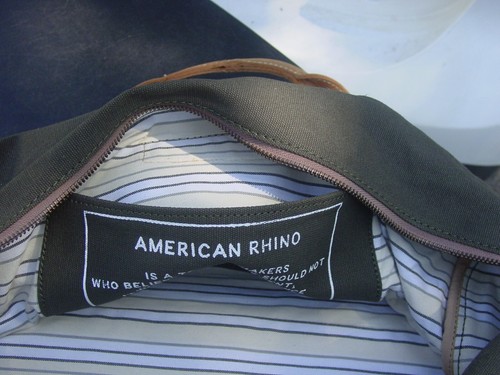 AMERICAN RHINO CANVAS LEDER SEESACK HERREN KENIA SCHULTERTASCHE ÜBER NACHT - Bild 3 von 8