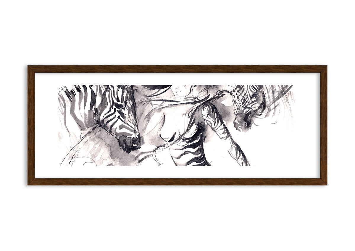 Quadro in in in Cornice - Zebre movimento eleganza femmina 3013 IT ba703b Quadro in in in Cornice - Zebre movimento eleganza femmina 3013 IT ba703b