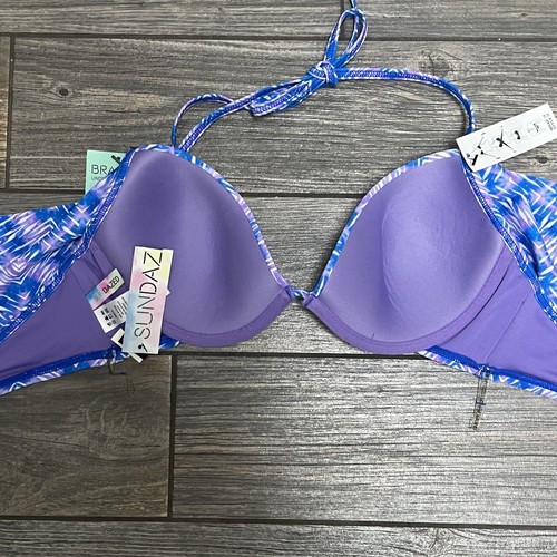 Neu mit Etikett 36C Sundazed Bikini-SET Träger-Bikini-BH-Größe Wickeloberteil + Medium-Unterteil - Bild 8 von 23