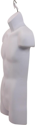 Compact Male Torso Form - Shatterproof Plastic for Stylish Outfit Presentation - Picture 11 of 11