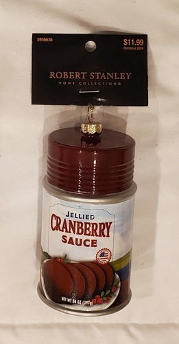 1 Robert Stanley Glass Christmas Ornament: Avocado, Butter , Cranberry, Lemon... - Picture 12 of 19