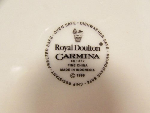Bandas de diamantes para ensalada Carmina by Royal Doulton limones aceitunas b15 - Imagen 2 de 2