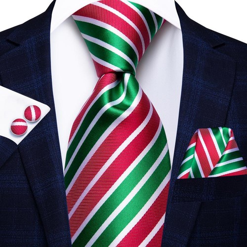Paisley Mens Blue Tie Set Silk Woven Necktie Handkerchief Cufflinks Wedding Gift - Photo 137/180