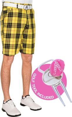 Mens loud golf shorts deals