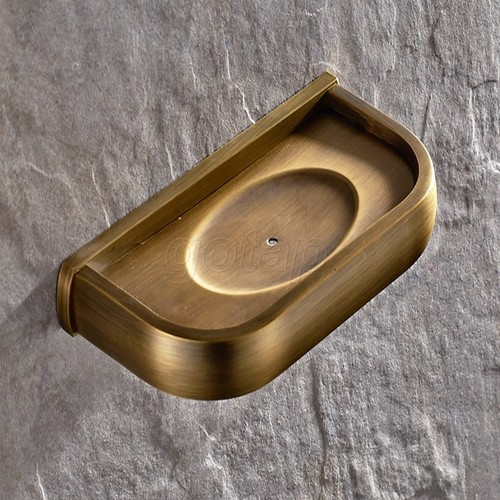 Antique Brass Wall Mounted Soap Dish/Soap Dish Holder Bathroom Accessories  - Picture 3 of 7