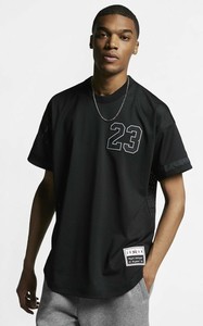 NIKE-Men-Jordan-Flight-Mesh-Jersey-Blk-Blk-AO2826-010-Large-New