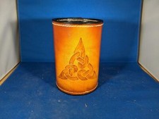 Celtic Triangle Leather Mug by Elandah Leather