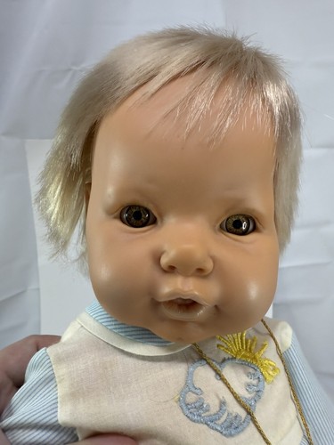 W/ PACIFIER Vintage Berjusa Minene Anatomically Correct 19"Newborn Baby Boy Doll - Picture 2 of 14