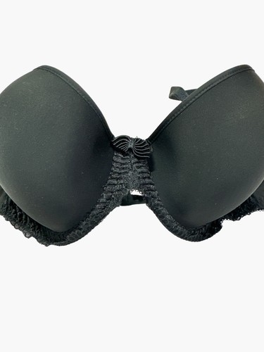 Sujetador Wacoal 36D para mujer negro La Femme 853117 camiseta con aros borde de encaje lazo - Imagen 4 de 8