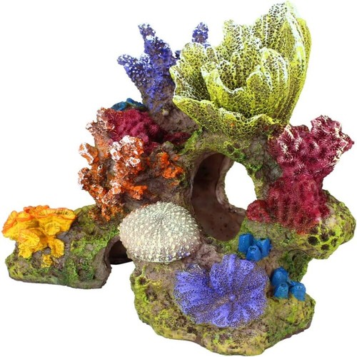 Polyresin Aquarium Decor Fish Hideout Fish Tank Decor Coral Ornaments Betta - Picture 5 of 10