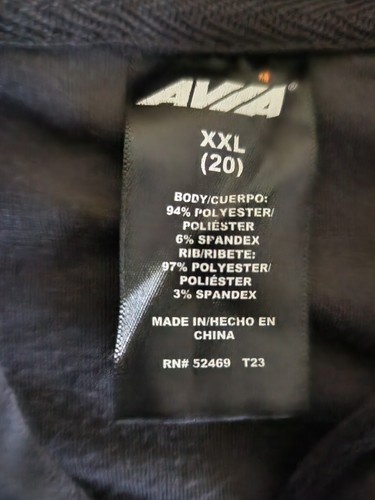 Women’s Black Avia Velour Long Sleeve Cropped Full Zip Hoodie size XXL (20) - Bild 6 von 21