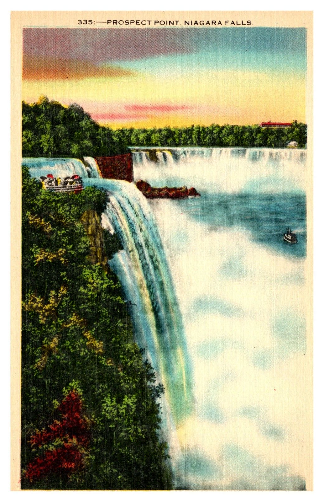 Niagara Falls New York NY Prospect Point 335 Linen Postcard eBay