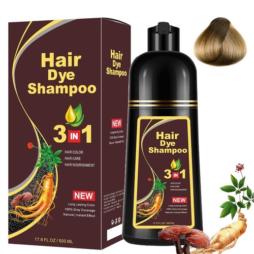 Hair Dye Shampoo 3 in 1 Hair Shampoo Instant Hair Dye Herbal Ingredients Gift US - Picture 16 of 19