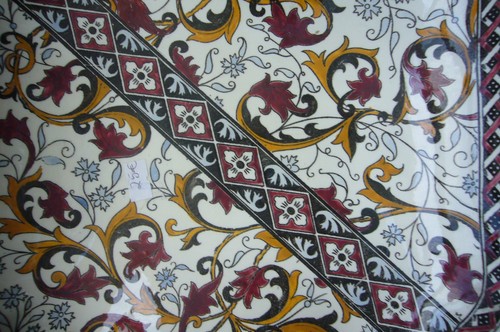 RARE EARLY FAIENCE MAJOLICA GIEN FRANCE SQUARE DEEP DISH OR SEVING BOWL 1960-970 - Picture 3 of 12