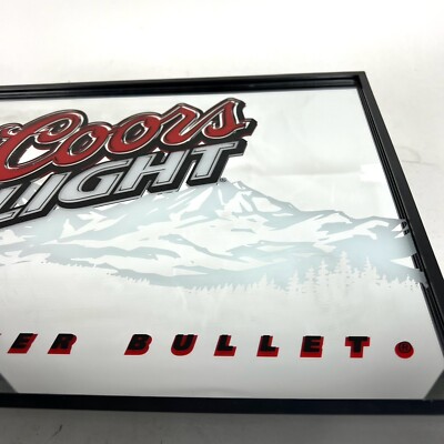 Coors Light クアーズ　パブミラー　 壁掛け　インテリア レア アメリカ ヴィンテージ パブミラー Coors クアーズ ビール