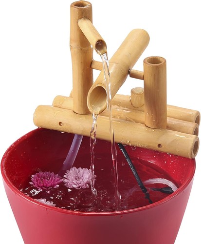 Lifegard Aquatics 8" Bambus Schaukelbrunnen, Topf und Quiet One 100 Pumpe - Bild 3 von 7