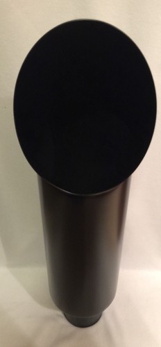 CHEVY DURAMAX FLAT BLACK 4" IN 8" OUT 36" L DIESEL EXHAUST CAT STACK DOZER - Picture 4 of 4