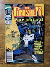 PUNISHER WAR JOURNAL 23 NEWSSTAND ANDY KUBERT COVER MARVEL COMICS 1990