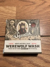 Dr. Squatch Werewolf Wash Heavy Grt 5 oz. NIB Limited Edition Men's Natural Soap