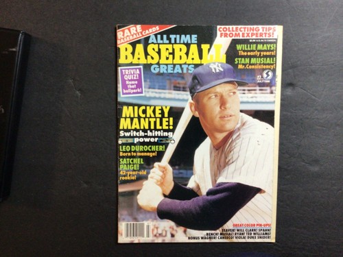 ALL TIME BASEBALL GREATS ~ Issue #2 ~ July 1990 ~ Mantle ~ REAL NICE SHAPE!!! - Picture 2 of 5