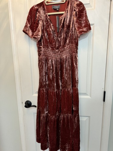 NWT Anthropologie Somerset Maxi Dress Rose Velvet Edition Size 2X Plus - Picture 5 of 6