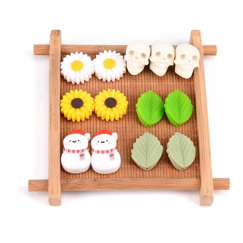 Round Loose Beads -9MM Silicone DIY Necklace Bead BPA Free Accessory 100PCS/Lot - Picture 3 of 44