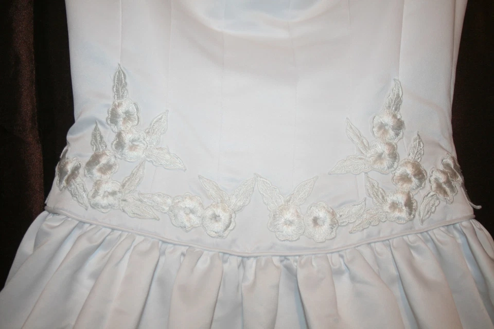 r- VESTIDO DE NOVIA TALLA 6? PRECIOSO CON TREN CINTURA LARGA VER MEDIDAS USADO 1X Foto 3 de 4