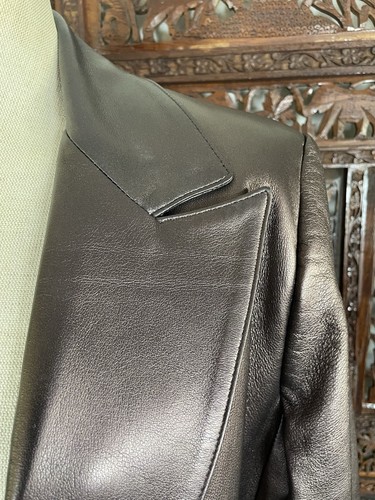 Vintage Linda Allard Ellen Tracy Lederjacke Metallic Burgund 3 Taschen Gr. 12 - Bild 24 von 24