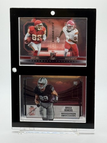2025 Topps Paramount Pairings Dante Hall/Xavier Worthy ~ Ambasador Brock Bowers