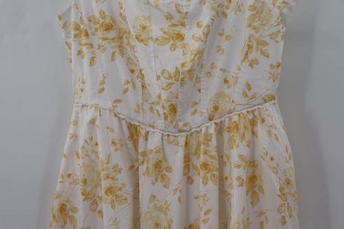 Wayf Size Medium Yellow Floral Maxi Dress - Picture 4 of 7