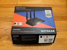 NETGEAR Nighthawk AC2400-100NAS Dual-Band Wi-Fi 5 Router Black