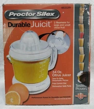 🆕 Proctor Silex Juicit Electric Citrus Juicer Machine for Orange, Lemon, 34oz