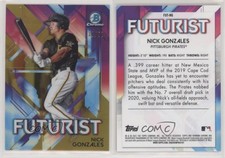 2021 Bowman Futurist Gold Refractor /50 Nick Gonzales #FUT-NG