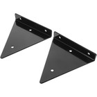  2 Sets of Wall Mount Floating Shelf Bracket Sturdy Iron Shelf Rack Invisible