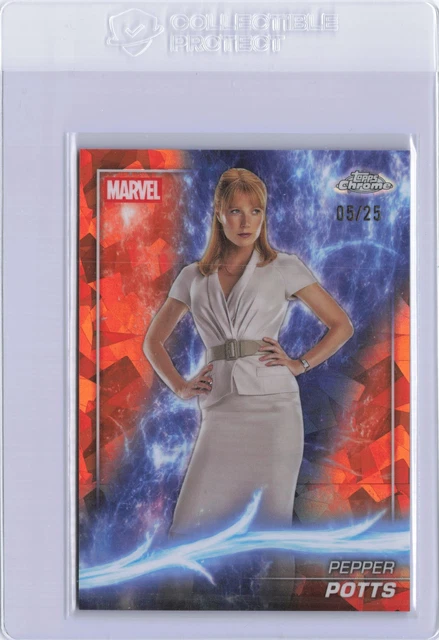 Topps - Marvel Studios Chrome Sapphire - Pepper Potts /25 - Iron Man 2