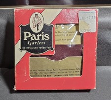 VTG Men's PARIS GARTERS for socks New Old Stock In Original Box By Kayser Roth