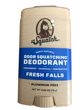 DR. Squatch FRESH FALLS ALUMINUM FREE NATURAL DEODORANT for Men 2.65 oz NEW