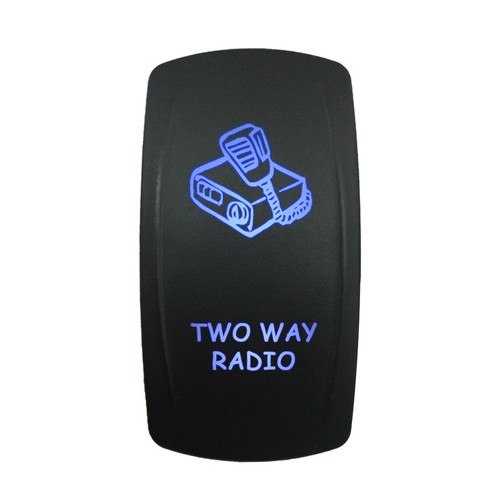 RADIO BIDIRECCIONAL 6B36B Interruptor basculante láser doble LED azul marino barco impermeable - Imagen 2 de 4