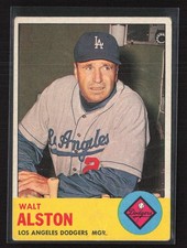 1963 Topps #154 Walt Alston - EX Set Break!