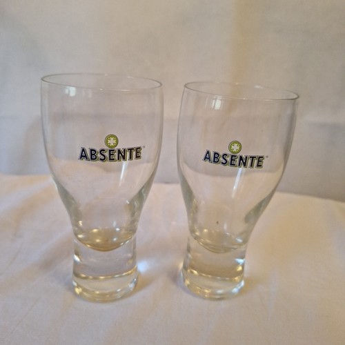 2 Absente Flaschen (leer) & 2 Absente Gläser Absinth raffiniert Deko verwendbar - Bild 3 von 3