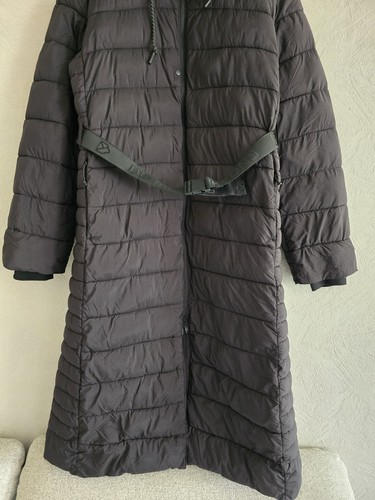 Didriksons Thermore Damen Lang Mantel Jacke Mit Gürtel Und Kapuze Gr. 42 - Bild 10 von 11