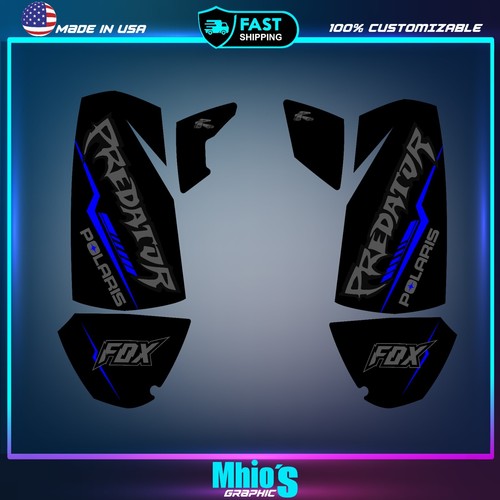 Polaris predator 500 graphics decals stickers full kit atv wrap quad predator500 - Picture 2 of 6