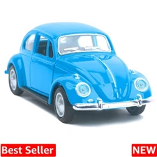 1967 Classic Beetle Bug Vintage 1/32 Scale Diecast Metal Pull Back Car Model ...