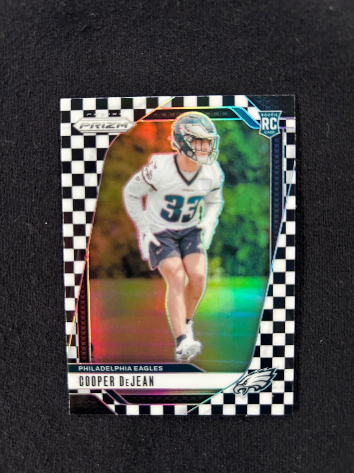 2024 Panini Prizm - Rookies Cooper DeJean #321 Black & White Checker Prizm (RC)