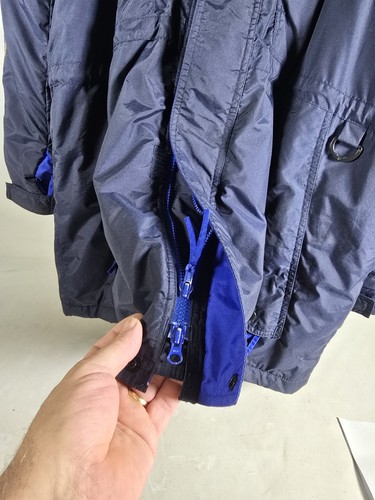 KING SIZE BRAND MENS WINTER COAT THINSULATE REMOVABLE LINER BLUE YELLOW 2XL - Picture 14 of 18